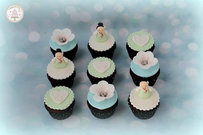 Korean theme cupcakes