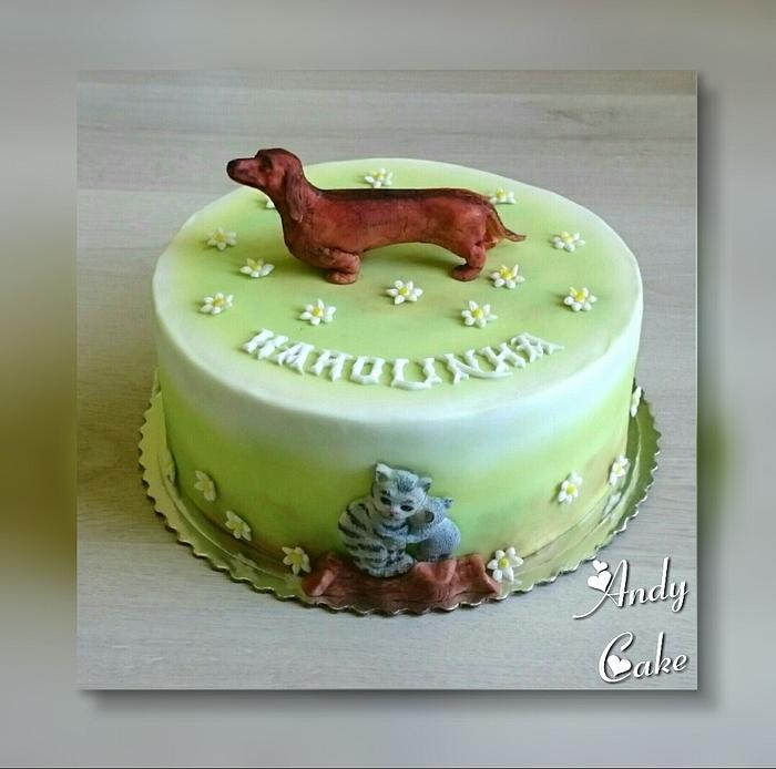 Birthday cake for little girl