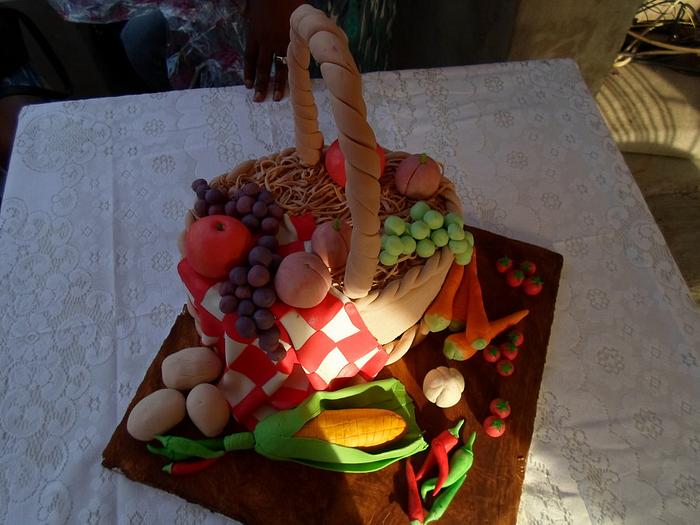 fruits and vegetable basket