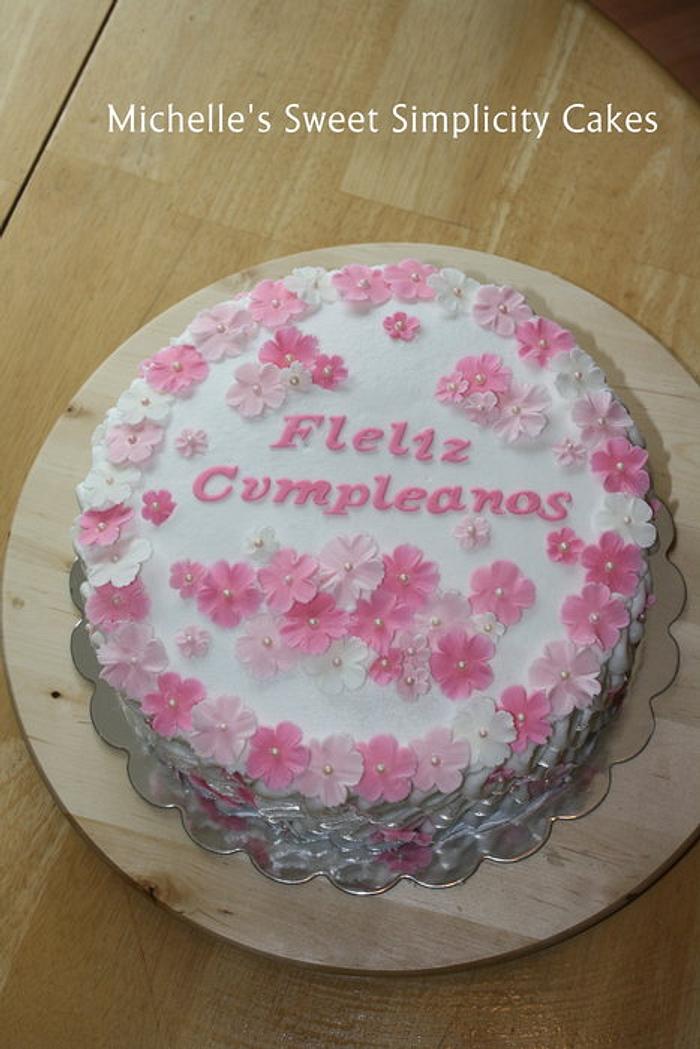 Spanish Happy Birthday Cake