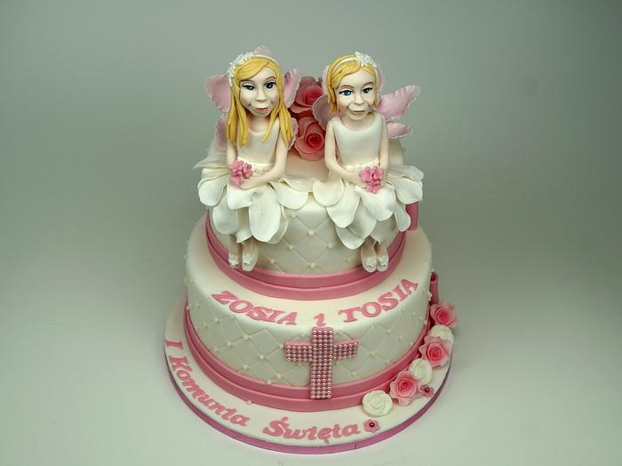 First Holy Communion Cake for Girls