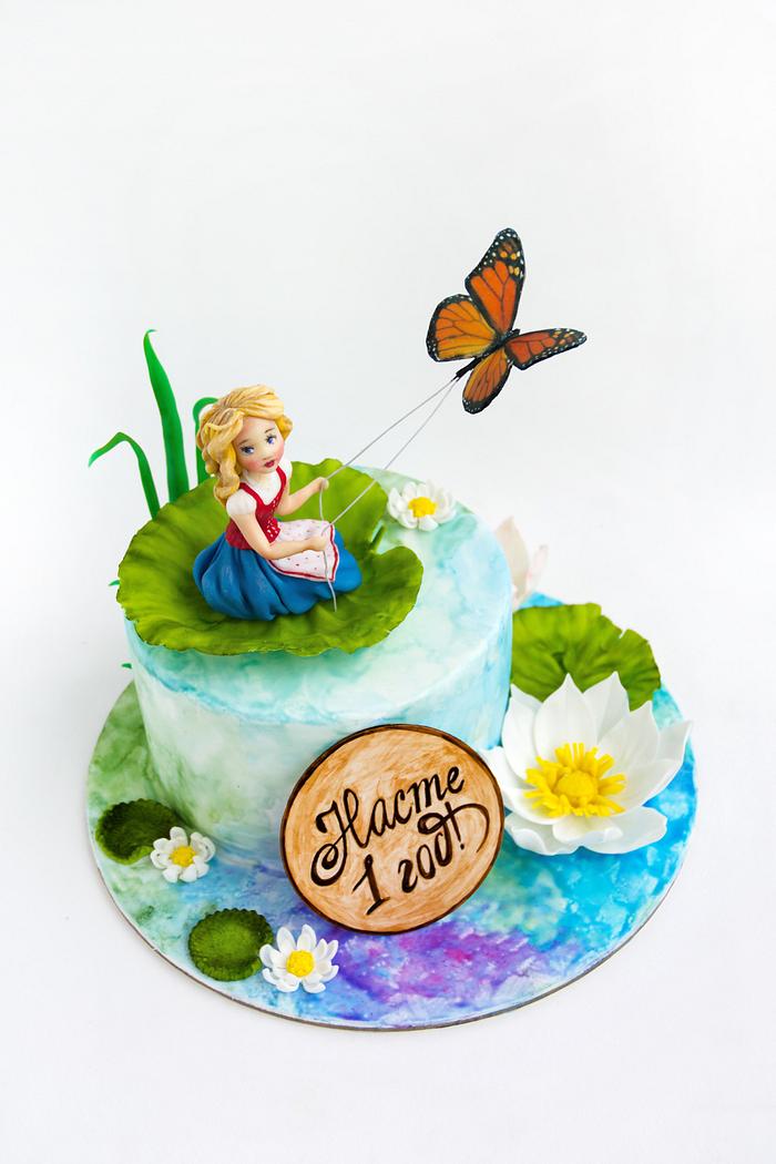 cake with Thumbelina