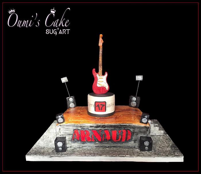 Electric Guitar 🎸 Cake