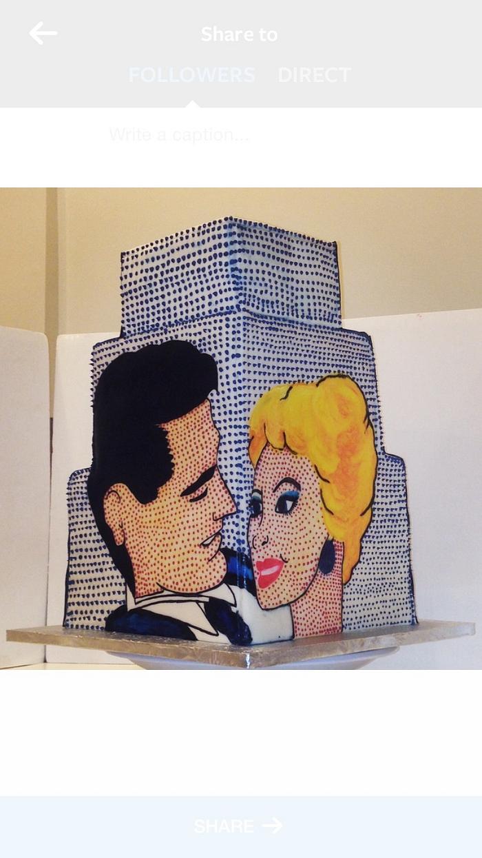 Roy Lichtenstein cake