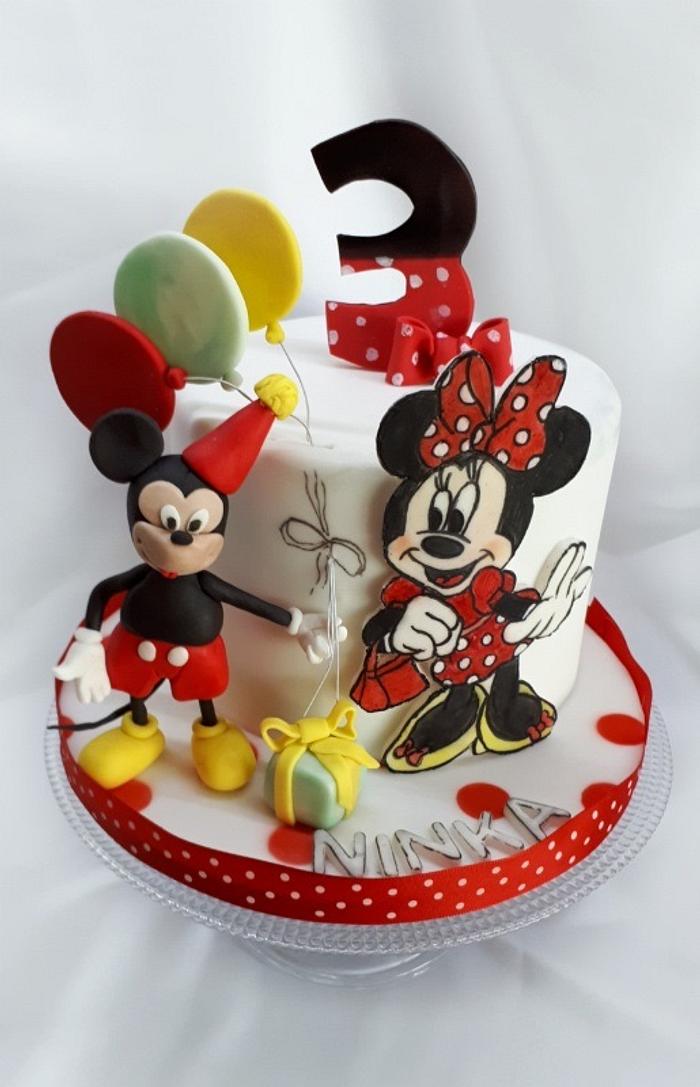 Mickey and Minnie mouse