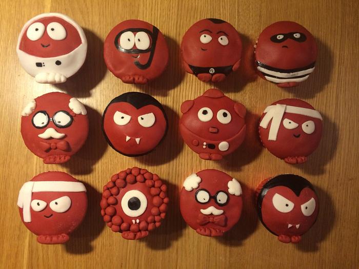 Fun Red Nose Day Cupcakes