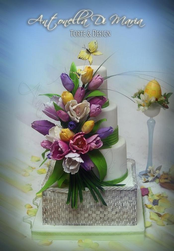 Easter Tulip Cake