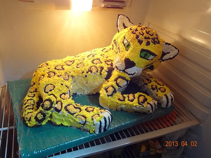 3d tiger cake