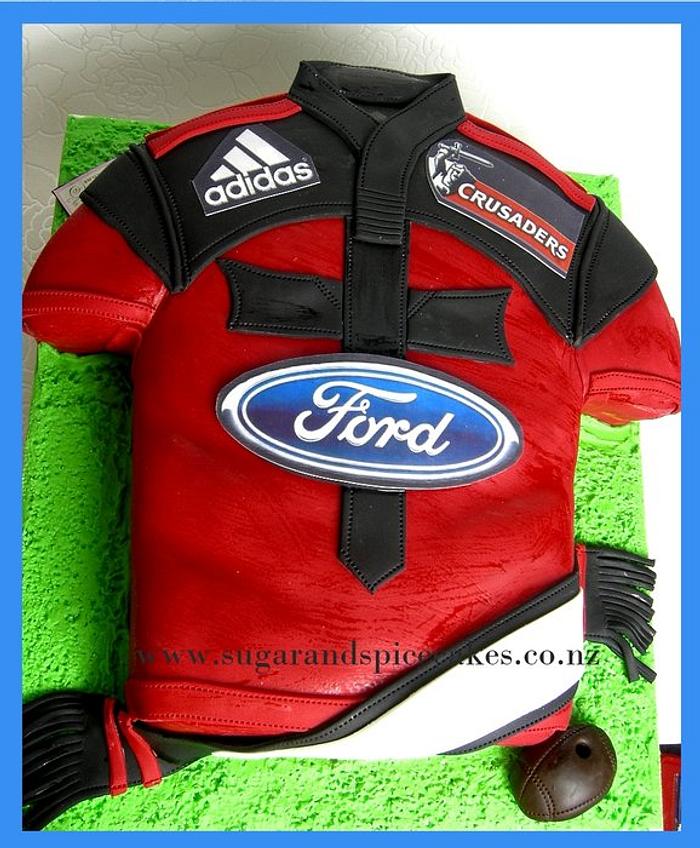 Crusaders' Rugby Jersey Cake
