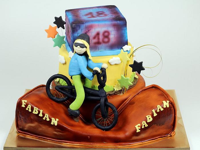 18th Birthday Cake for BMX Rider
