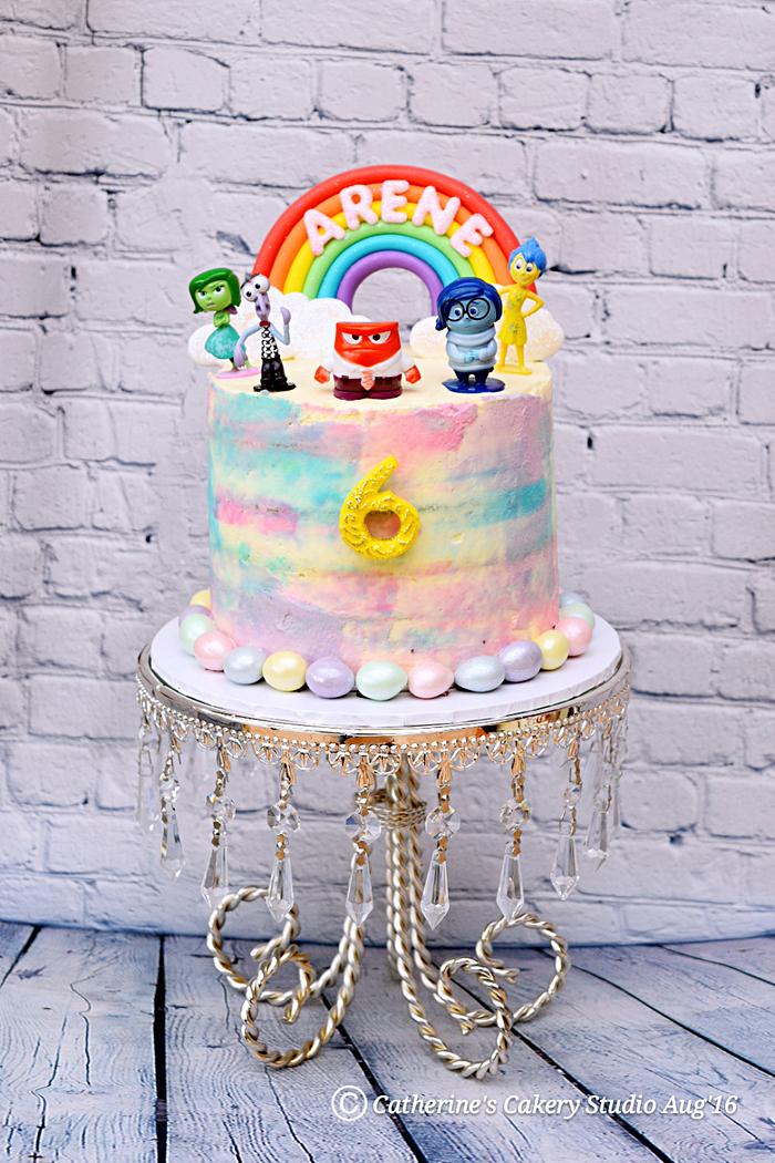 Rainbow cake ~ Inside out theme