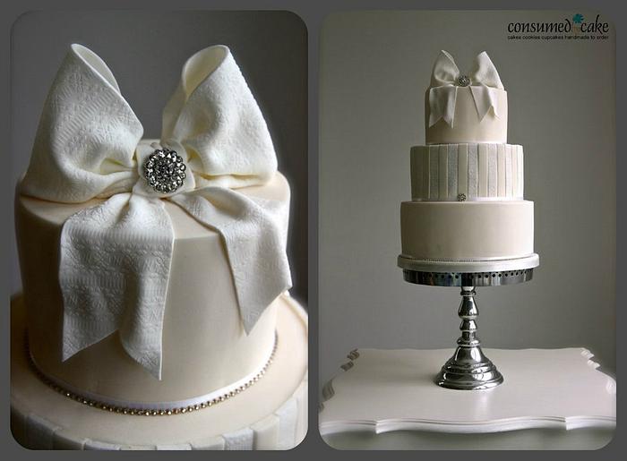 Sugar Bow Wedding Cake