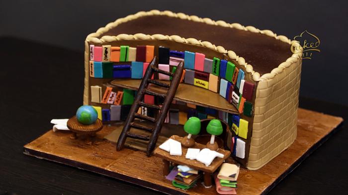 Library cake #books #read #eat #caked