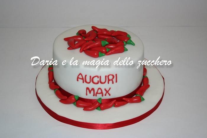 Chili peppers cake
