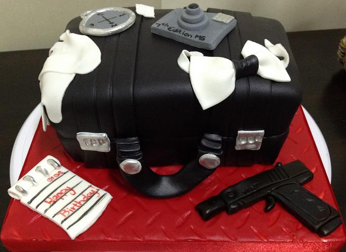 7th Birthday Secret Agent Case Cake