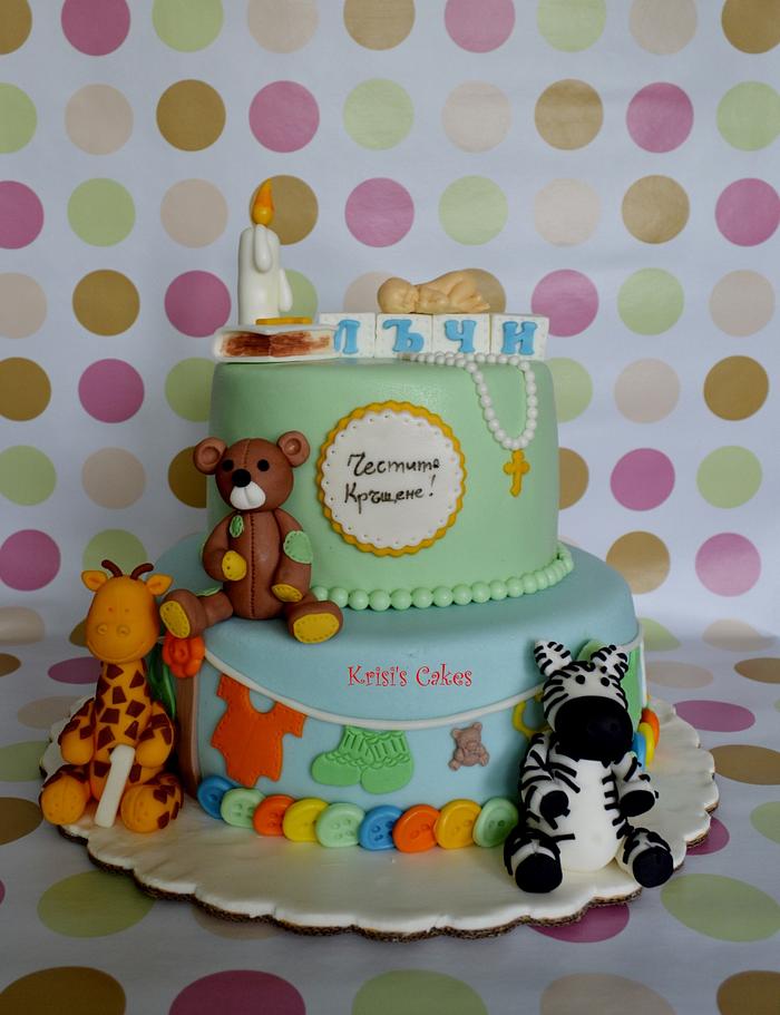 Cake with animals