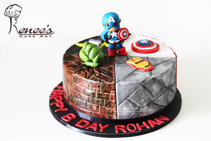Avenger Themed Cake