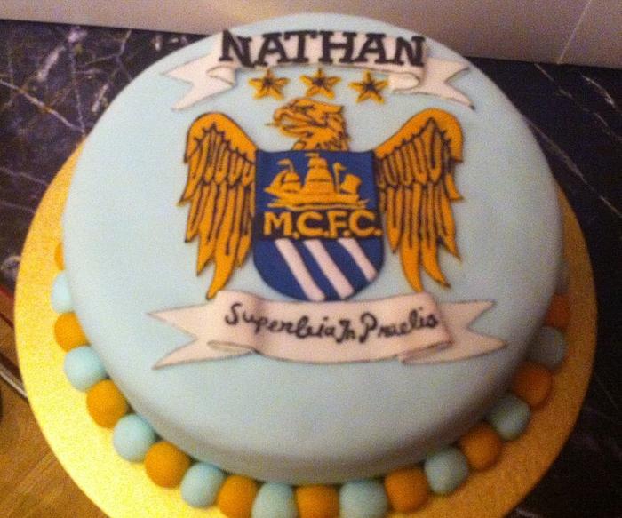 Manchester city cake