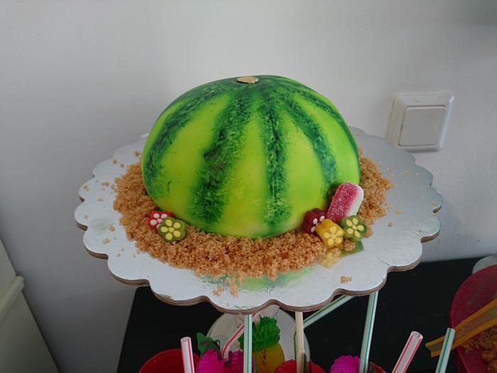 Watermelon cake