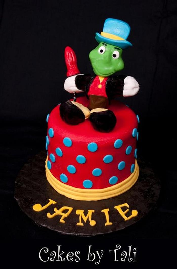 Jiminy Cricket cake