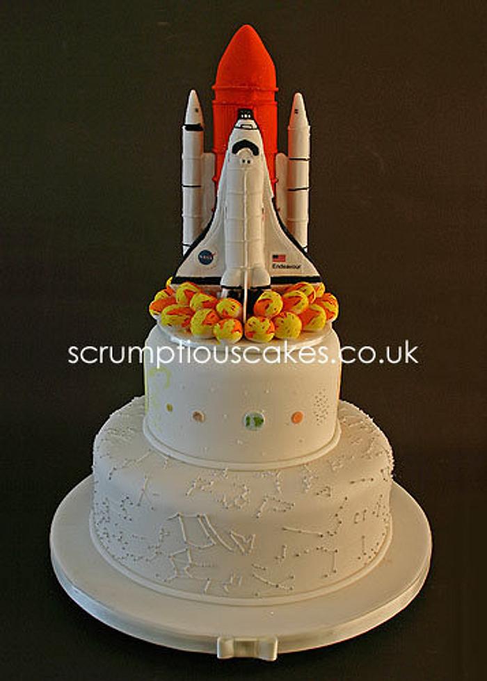 Space Shuttle Wedding Cake