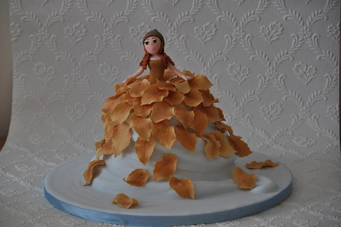 autumn fairy cake
