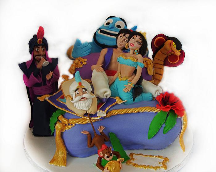 Aladdin and Jasmine cake