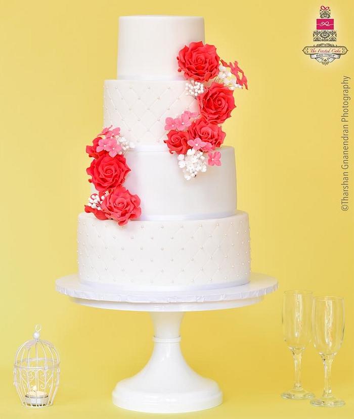 {Blossomed Beauty} Wedding Cake