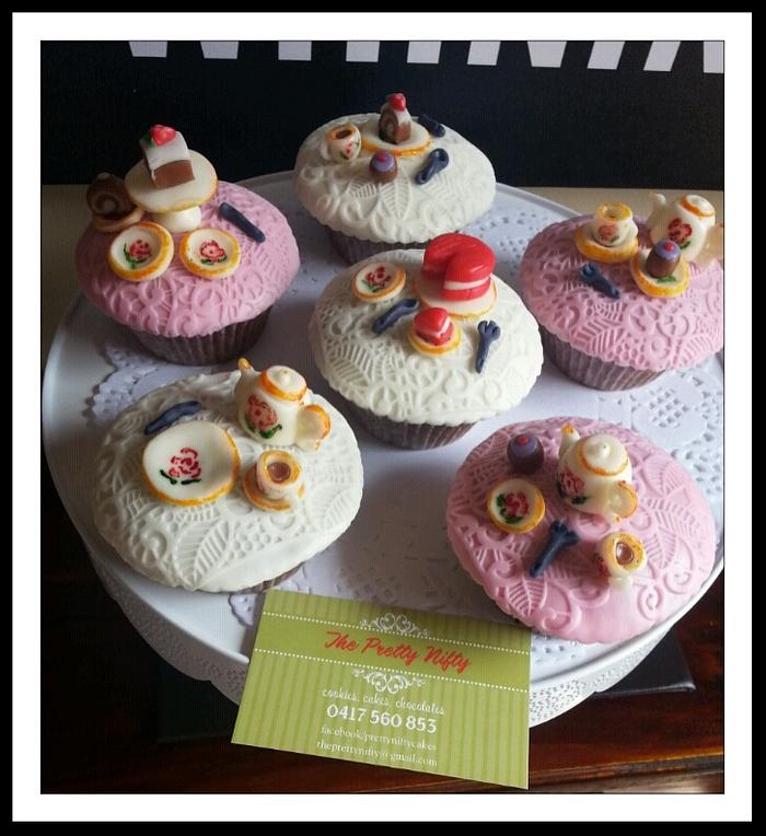 High tea toppers cupcakes