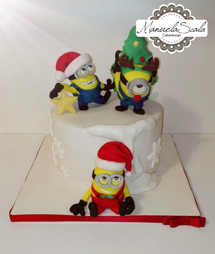 Christmas Minion Cake