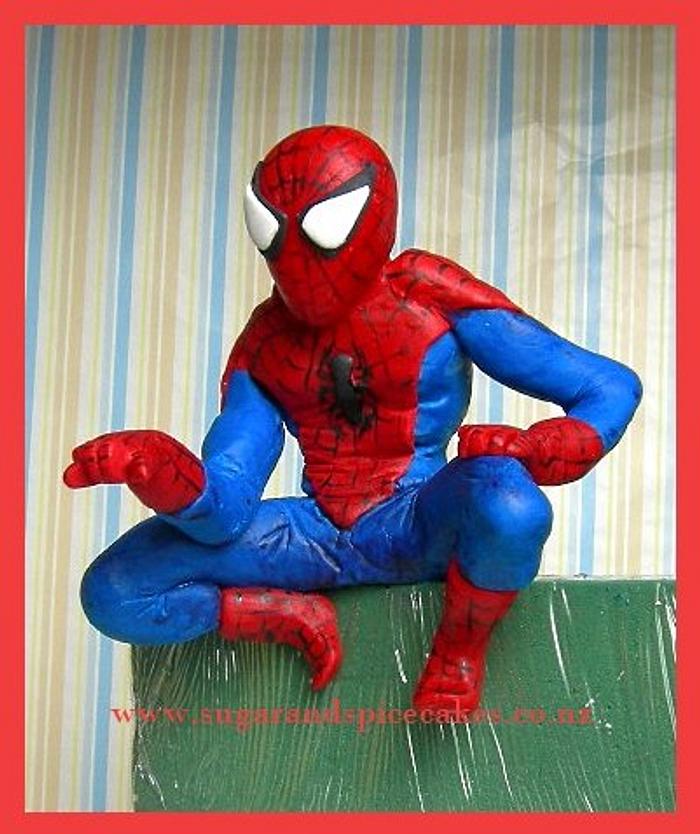 Spiderman ready to jump off my next cake!!!