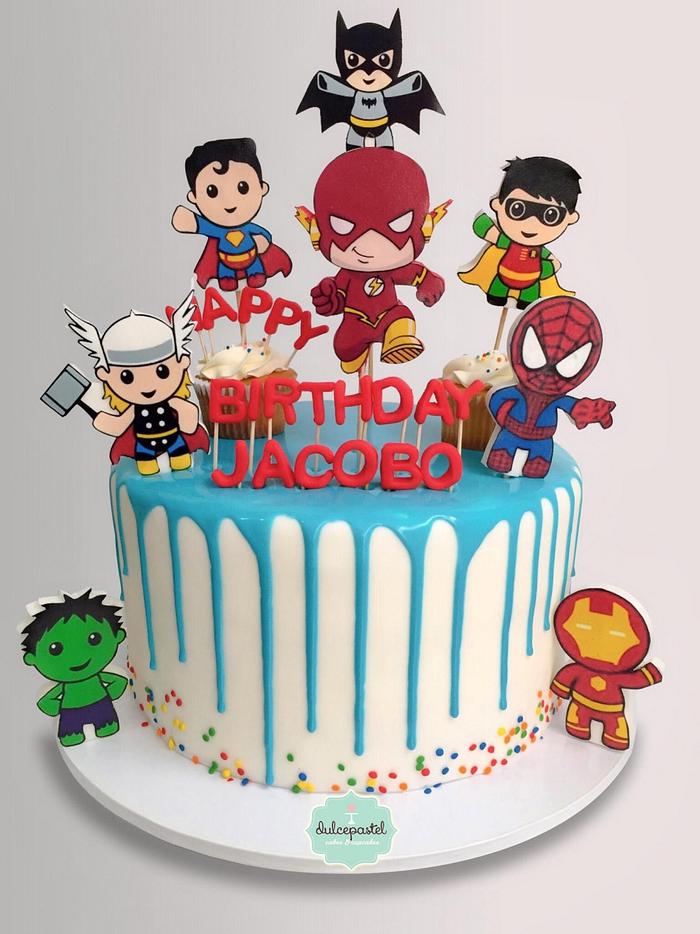 Torta de Super Héroes Bebés