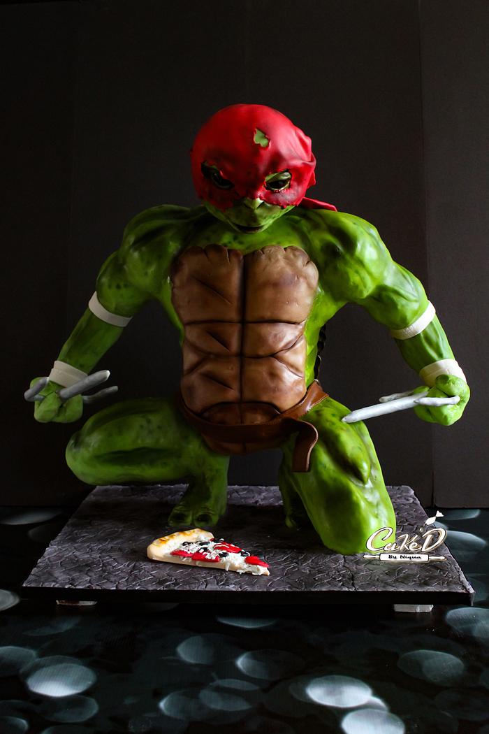 3D Ninja Turtle Cake