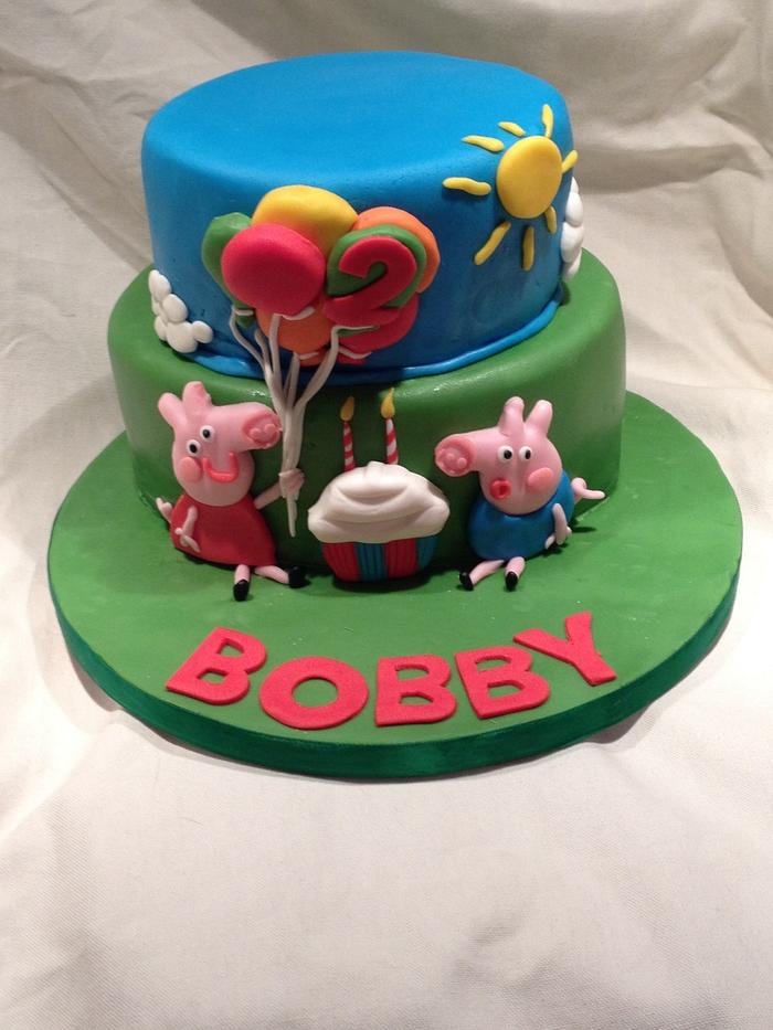 Bobby's Peppa Pig cake