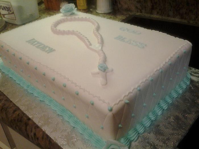 Baptism Cake 