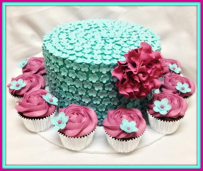 Cake and cupcake wedding Set