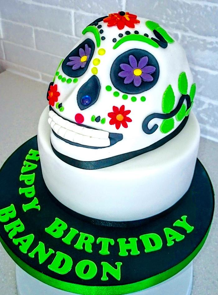 Mexican Day of the Dead cake - Día de Muertos