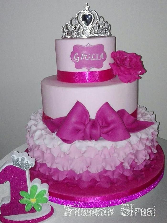 Petal princess cake
