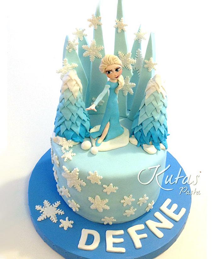 Frozen Elsa Cake (Elsalı Pasta) 