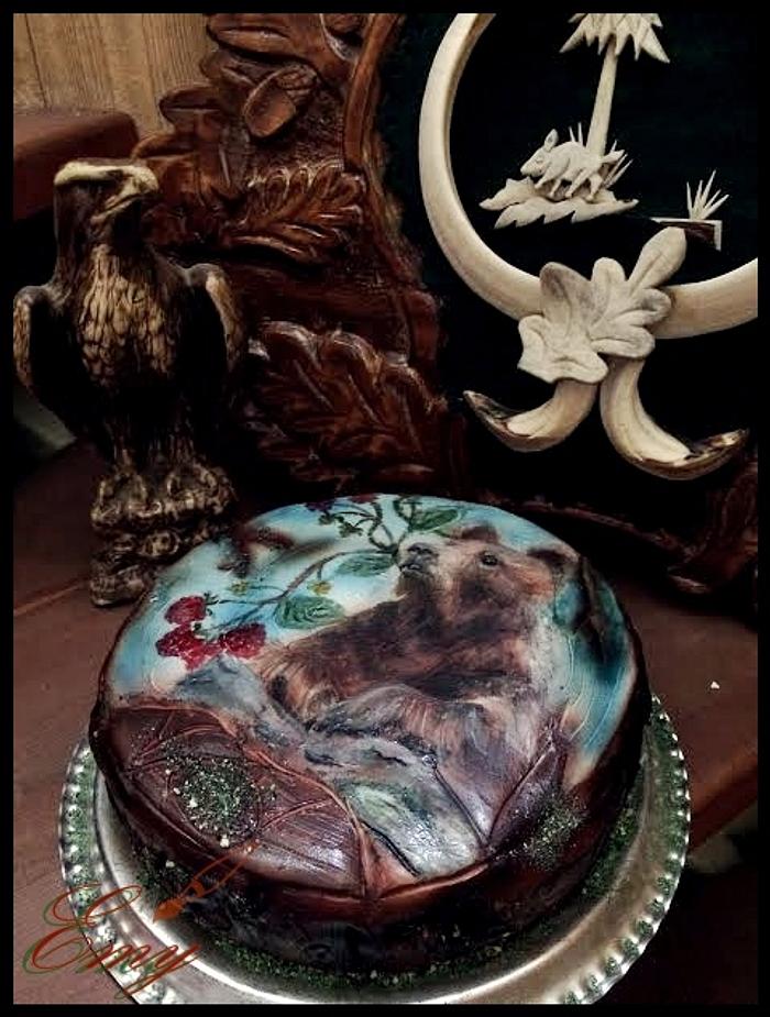 Painted Bear Cake / Hunter Cake