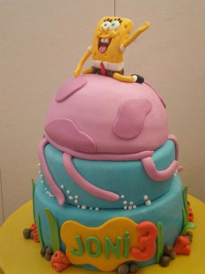 sponge bob  cake