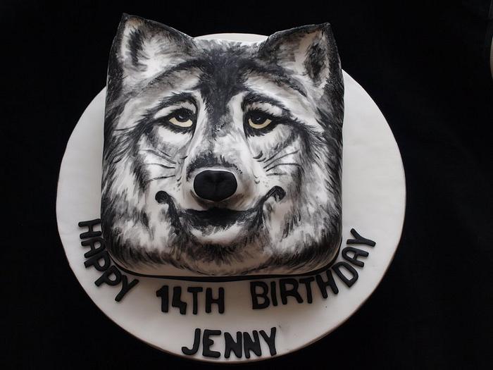 Werewolf painted cake