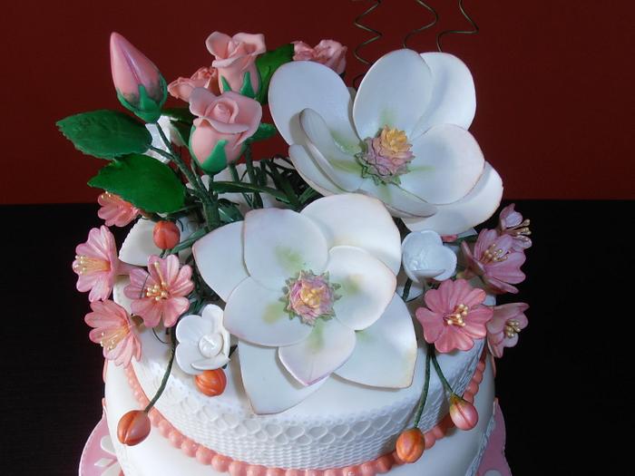 TORTA CON FIORI