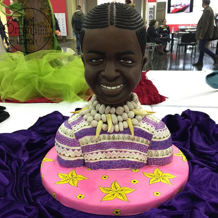 African Girl- cake