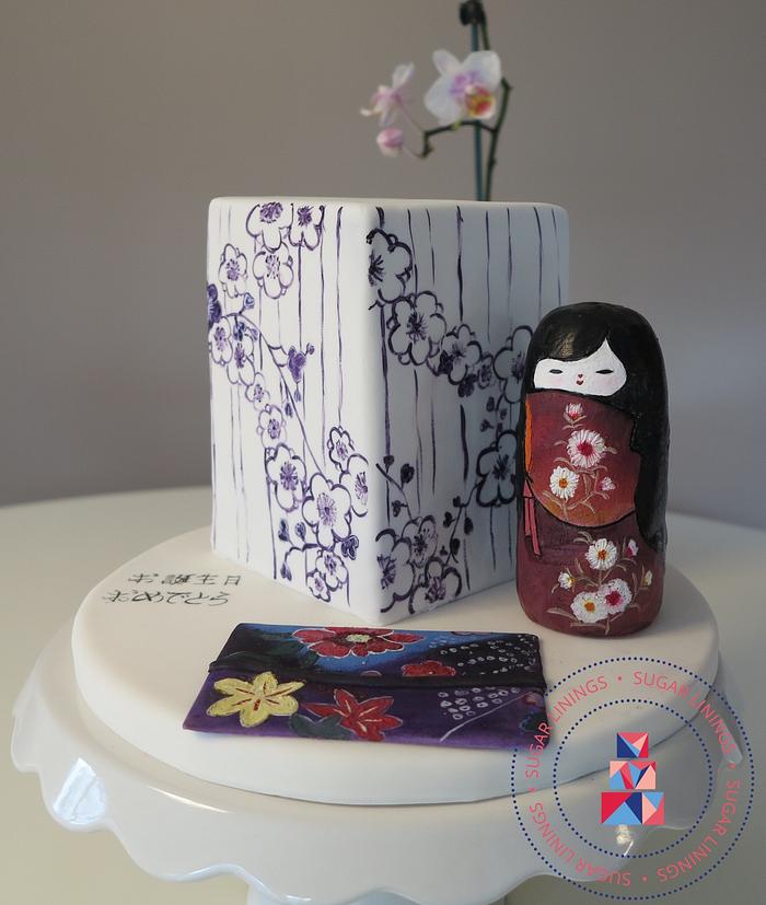 Japan inspired Birthday Cake