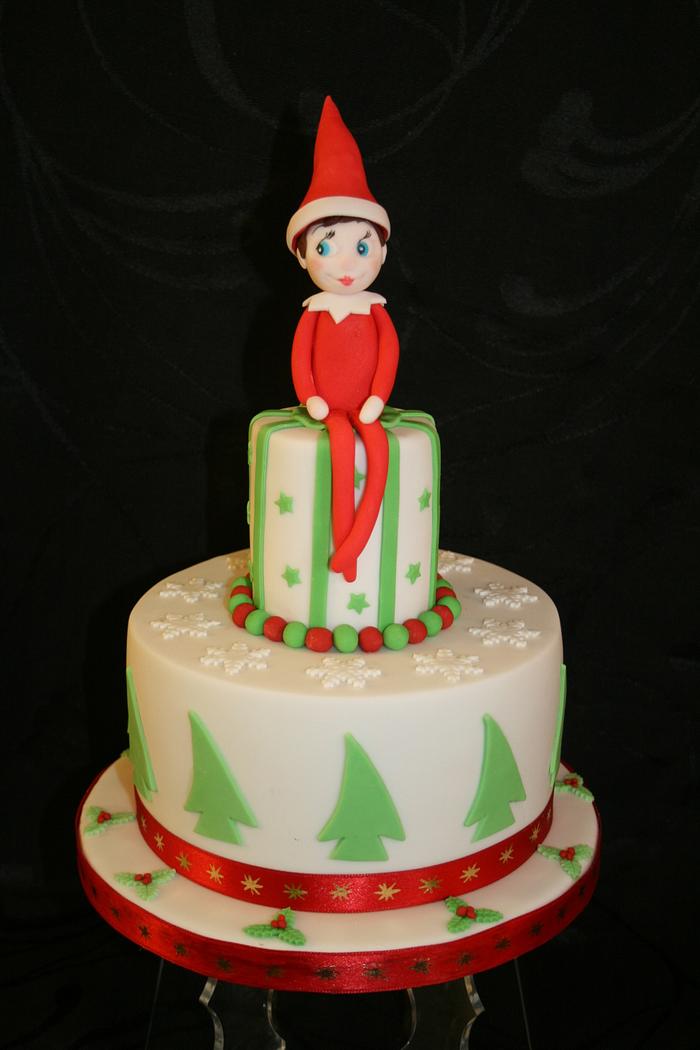 Our Elf on the (cake) Shelf....