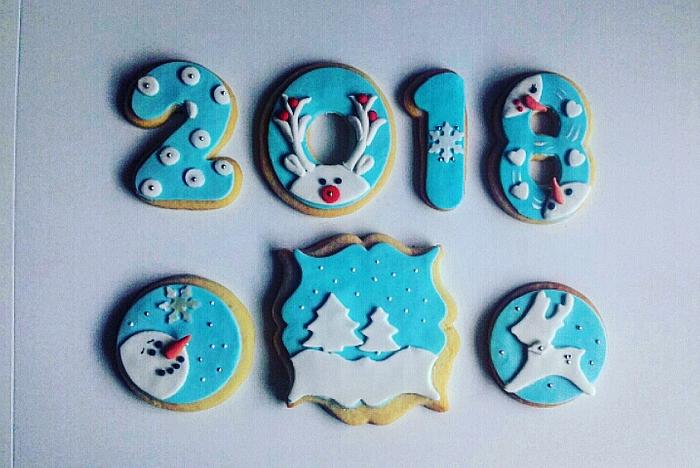 Christmas ice cookies