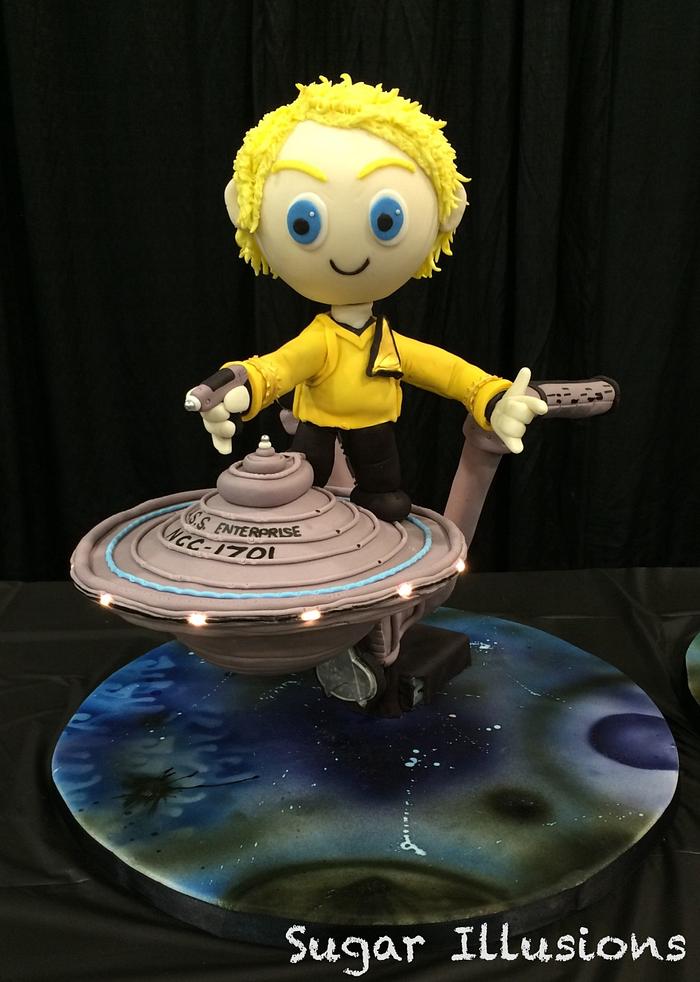Star Trek Enterprise cake