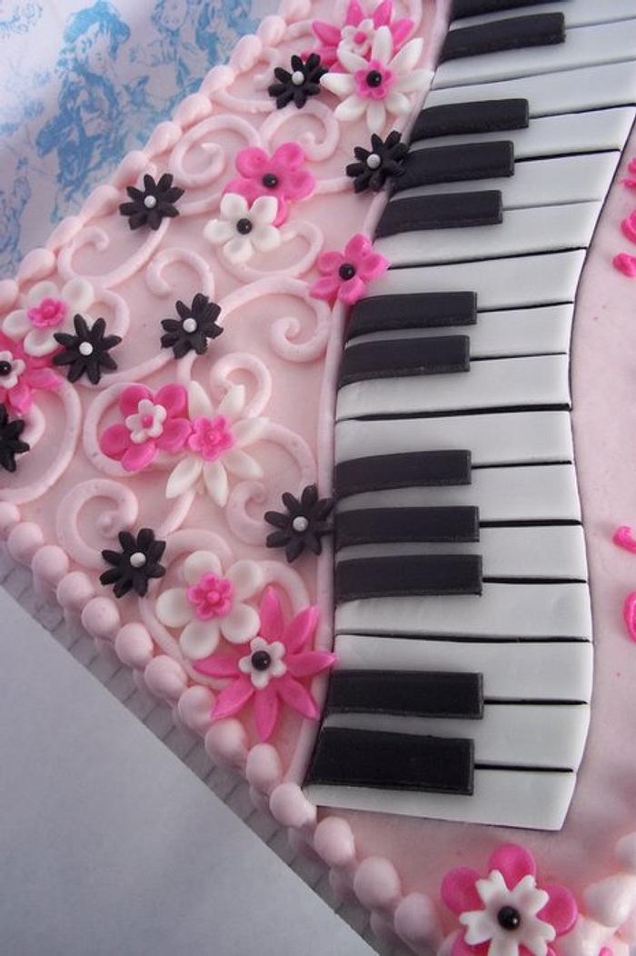 pink and piano