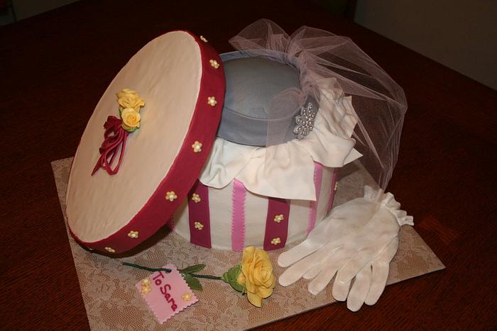 Cake box and hat